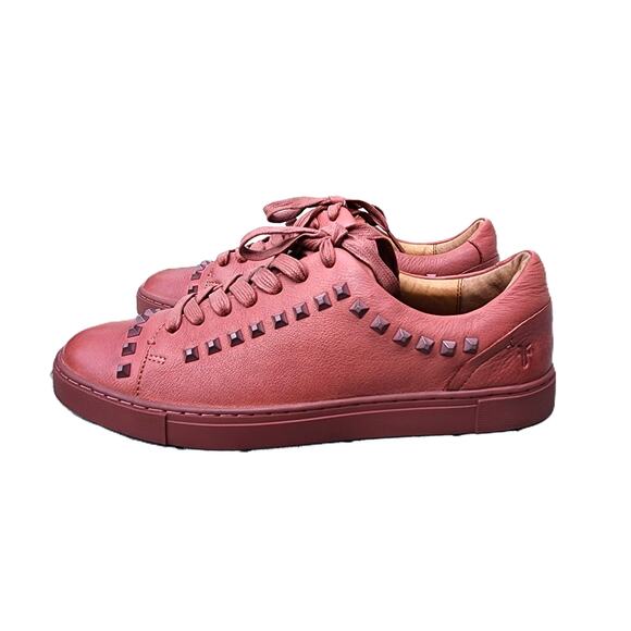 Frye Ivy Deco Stud Premium Leather Low Top Sneaker 9 - Picture 9 of 10